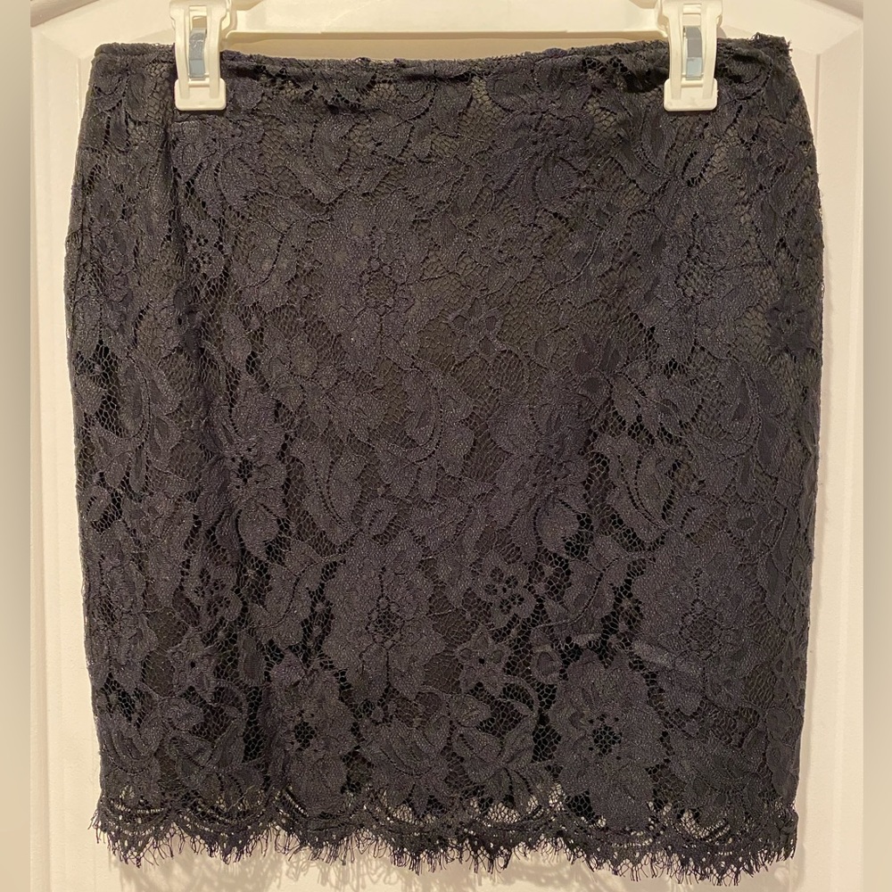 Black lace skirt
